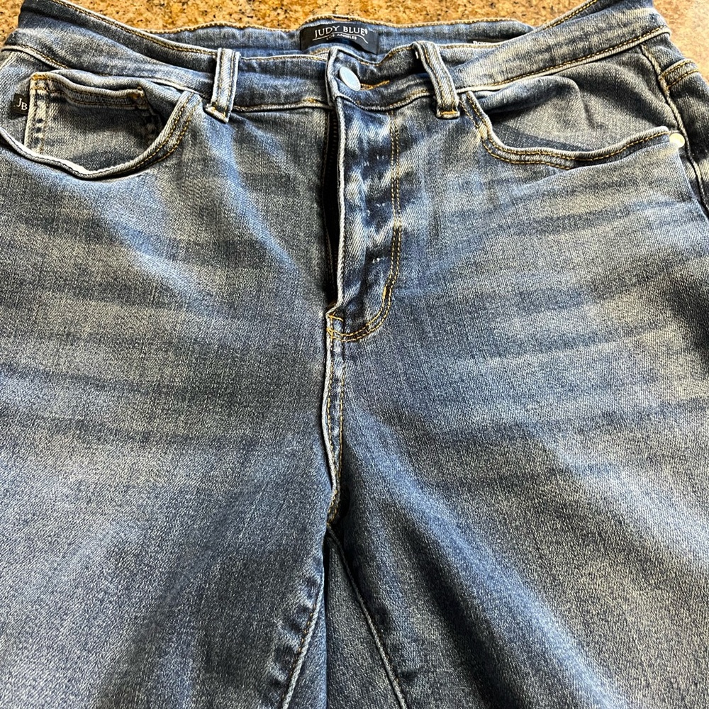 Judy Blue Boyfriend Fit Blue Jeans